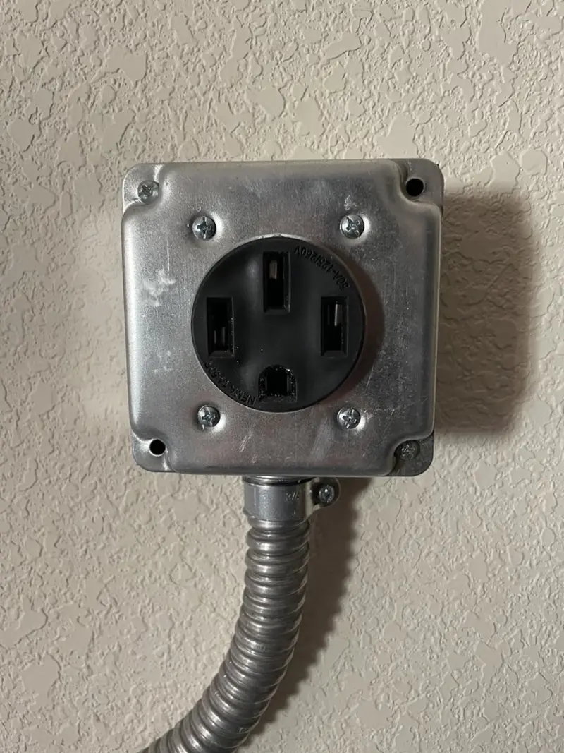 NEMA 14-50 outlet installed for Smart Home Electrical in McCall